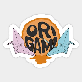 origami Bird Sticker